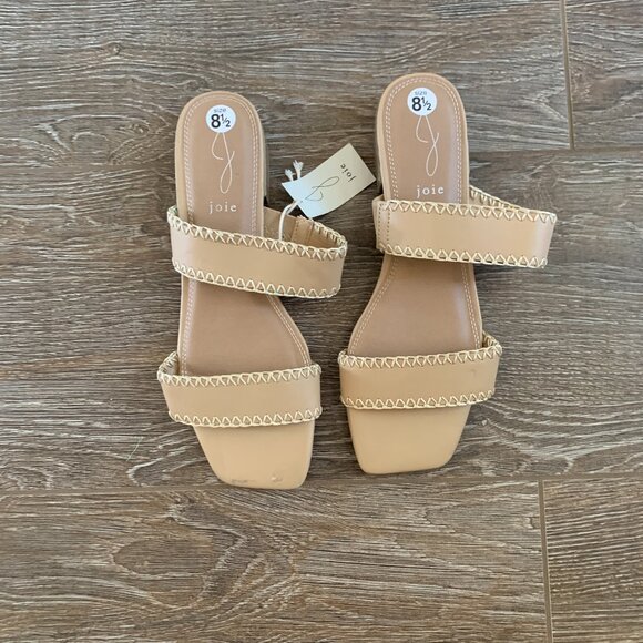 Joie Chiara Nude Double Band Slide Sandals size 8.5 - Picture 1 of 4